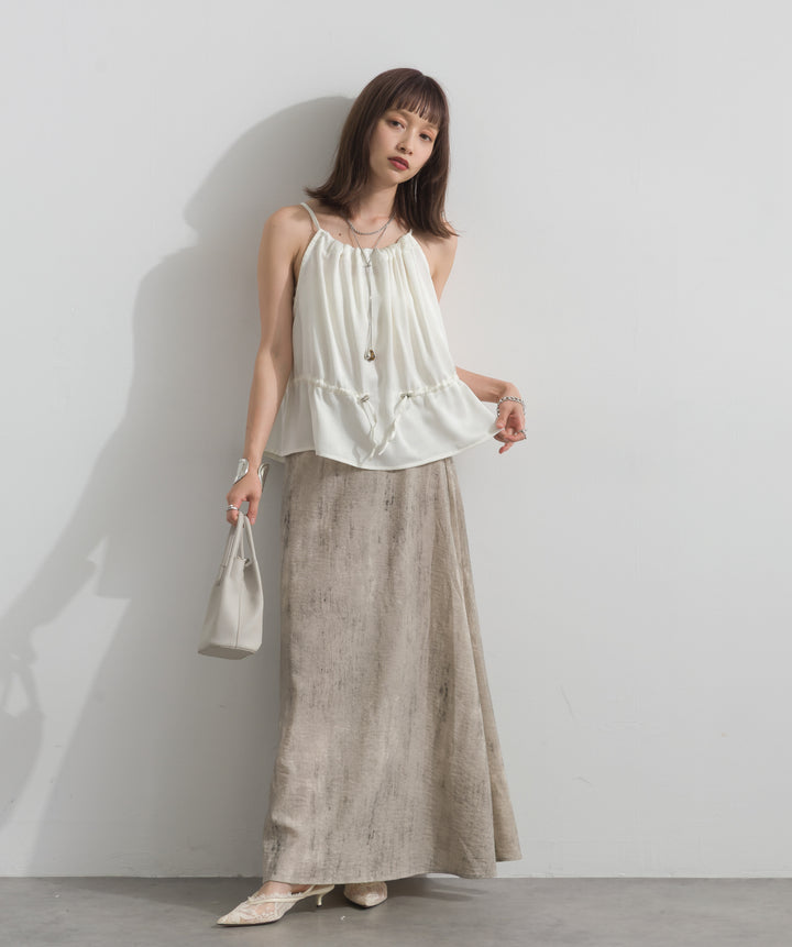 ニュアンスプリントロングスカート