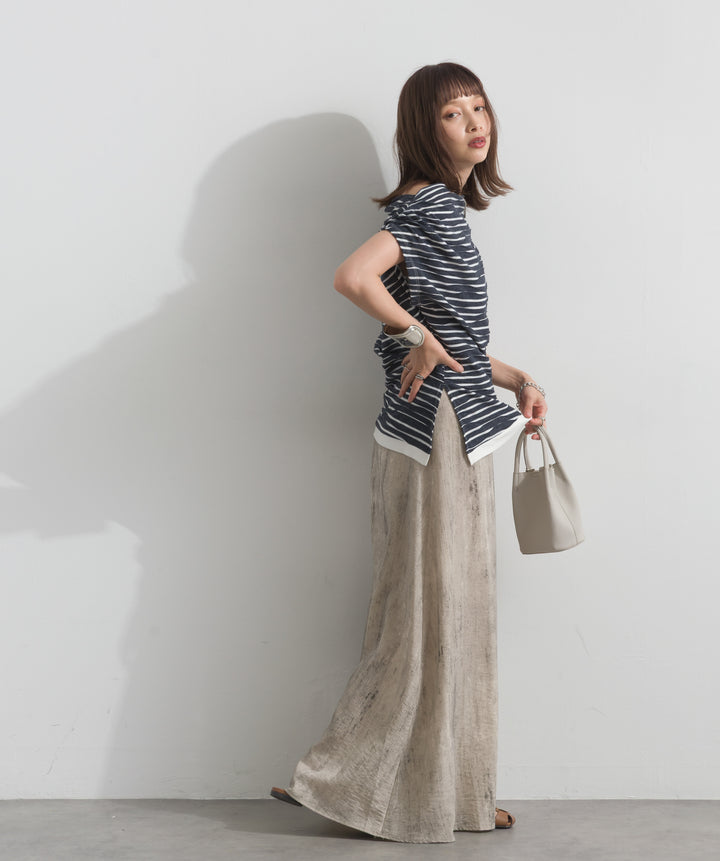 ニュアンスプリントロングスカート