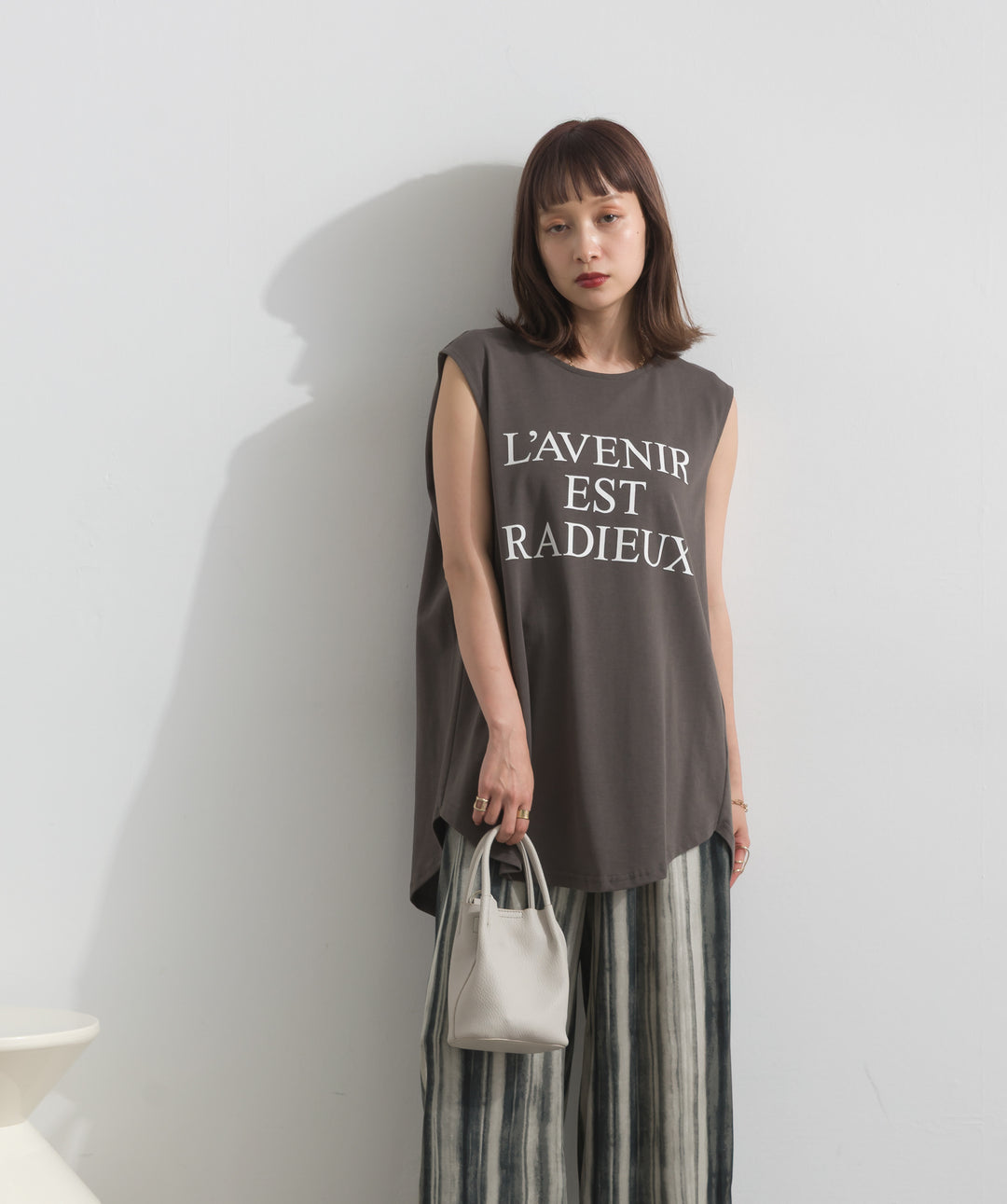 ロゴフレンチスリーブプルオーバー