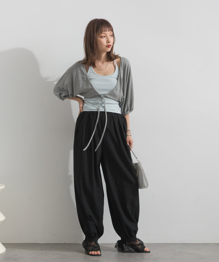 レースヘムバルーンパンツ