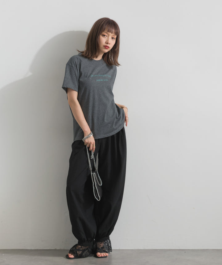 ロゴクルーネックTシャツ