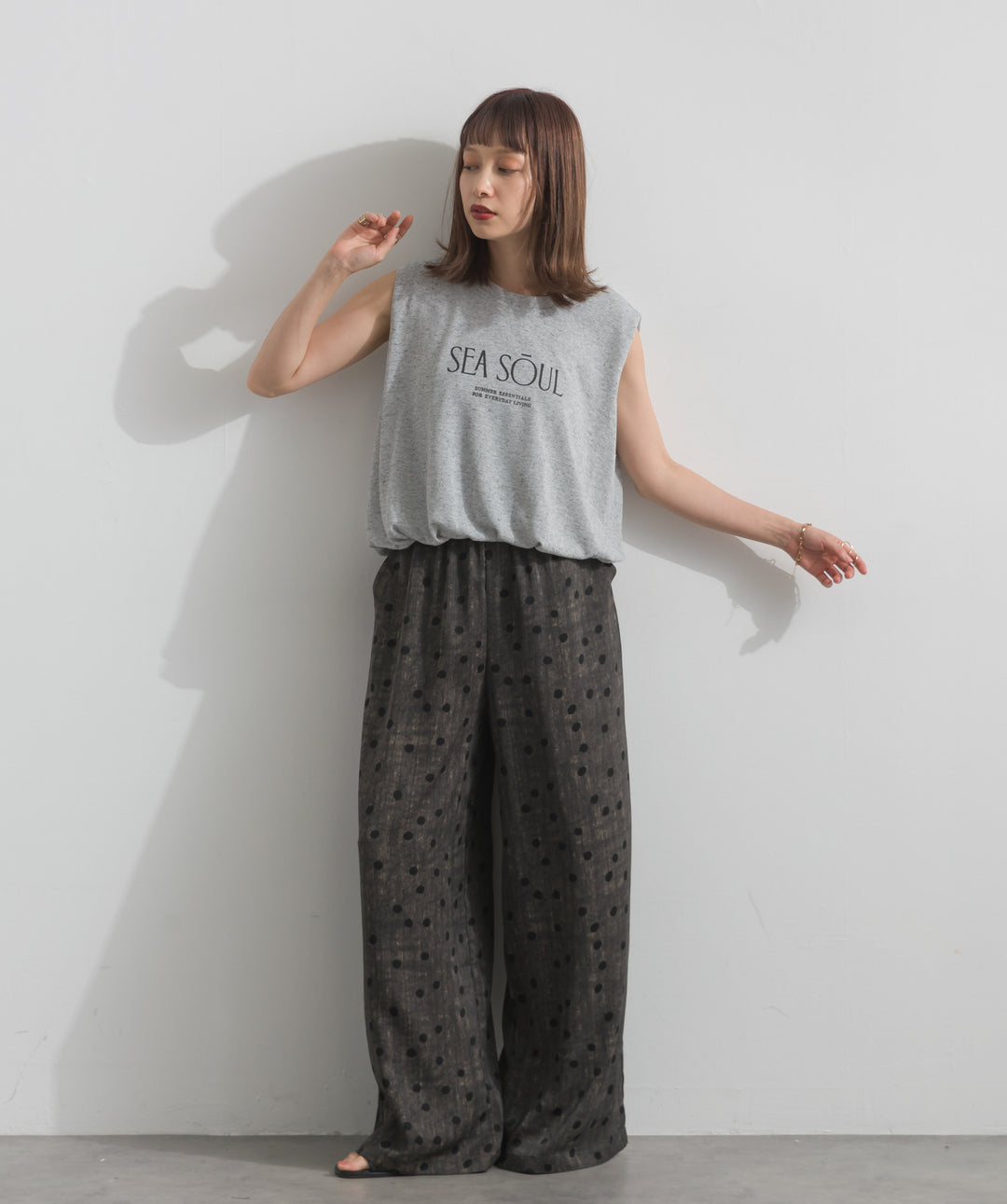 ニュアンスアートワイドパンツ