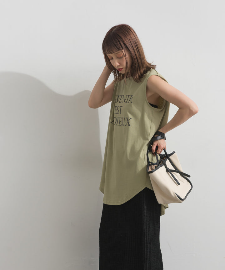 ロゴフレンチスリーブプルオーバー