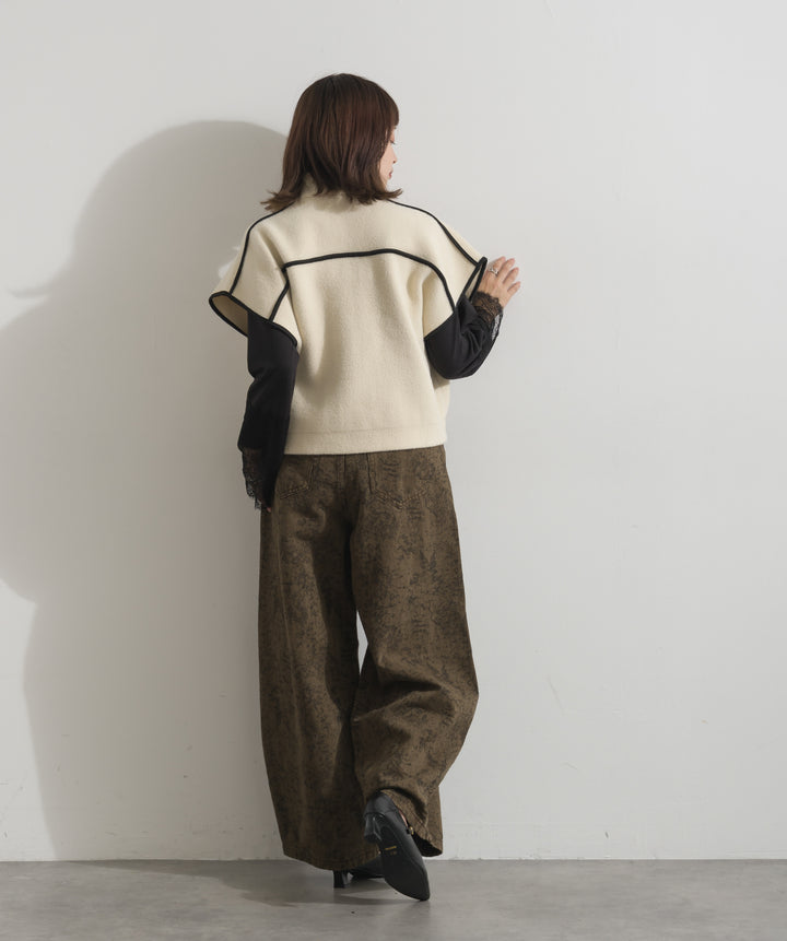 パイピングスタンドカラーベスト