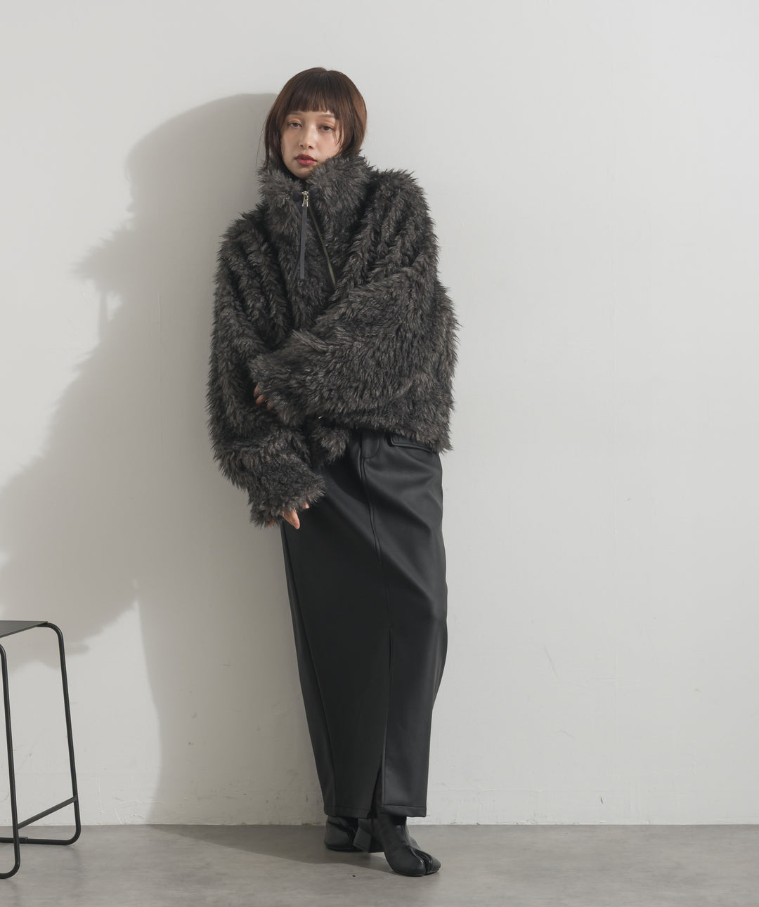 【予約】ミックスシープファースタンドWジップブルゾン