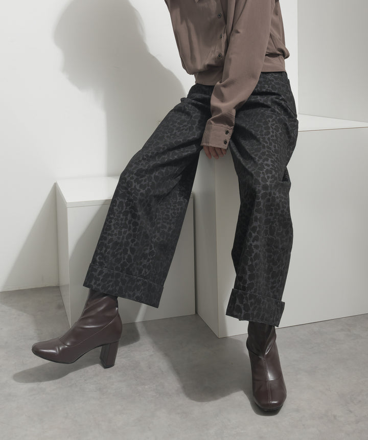 レオパードワイドパンツ