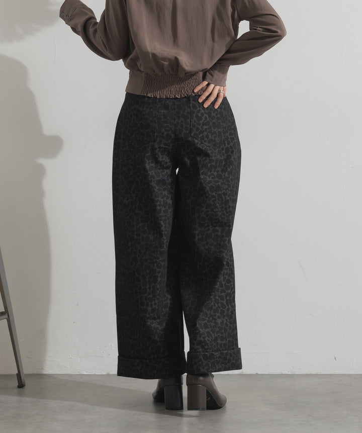 レオパードワイドパンツ