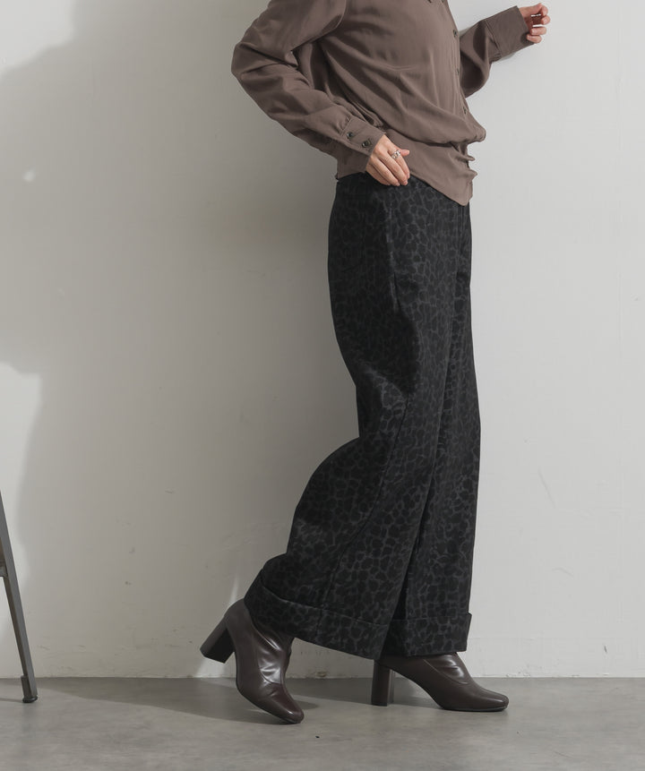 レオパードワイドパンツ