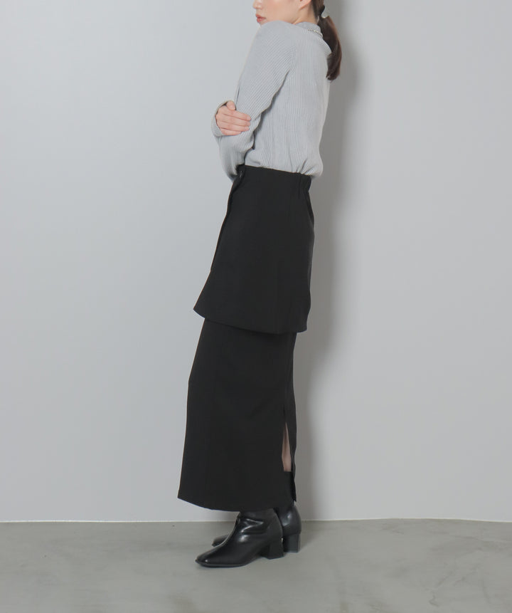 ラップ付きナロースカート