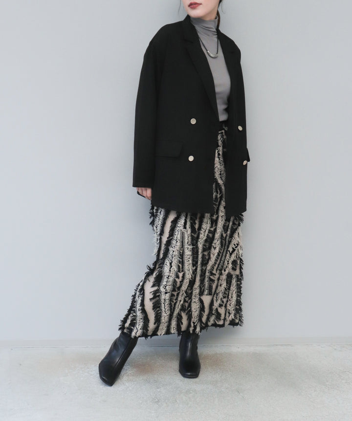 MIXフリンジニットスカート