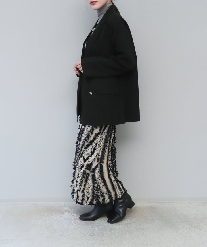 MIXフリンジニットスカート